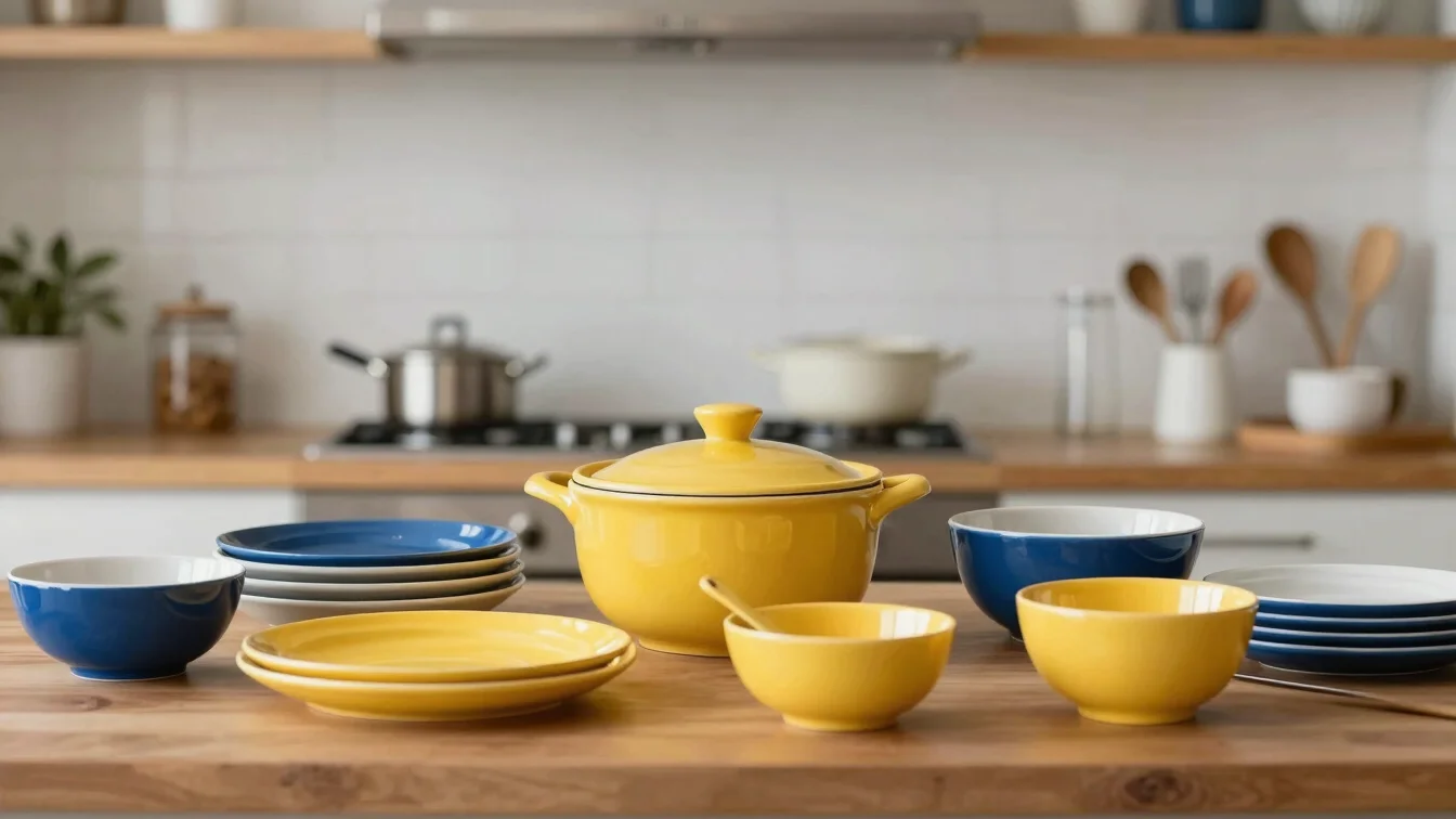 Fotografia editorial de utensílios de cozinha em ambiente domésti